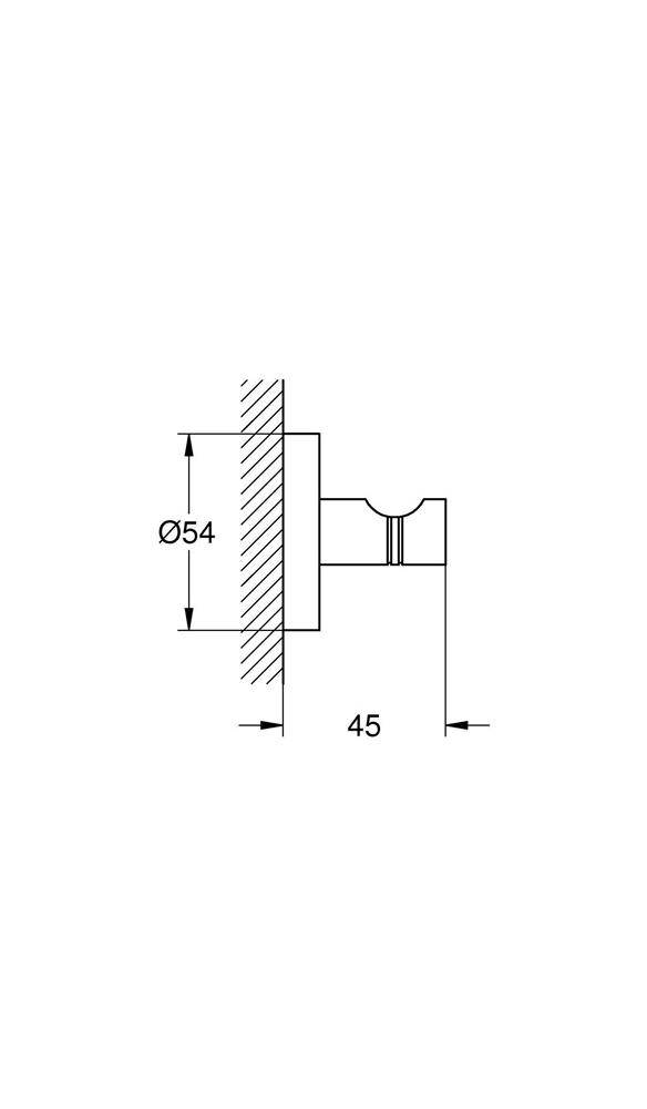 GROHE Bademantelhaken ESSENTIALS ha graph gebü