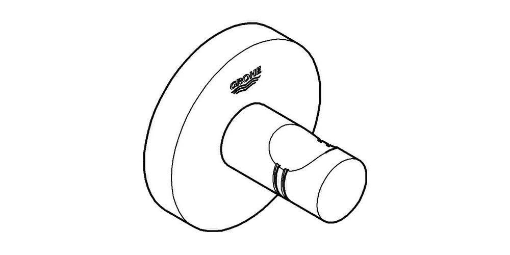 GROHE Bademantelhaken ESSENTIALS ha graph gebü