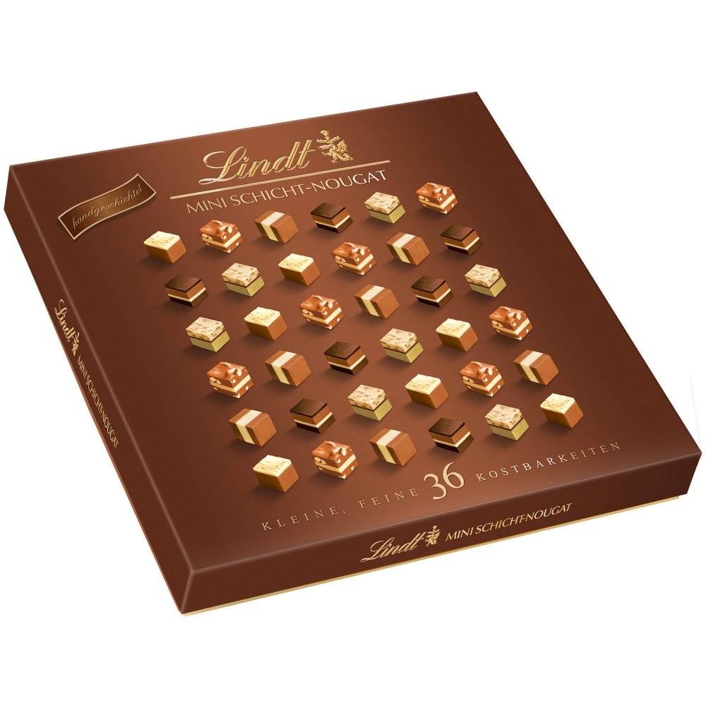 Lindt Mini Schicht-Nougat 36er Inhalt: 165g