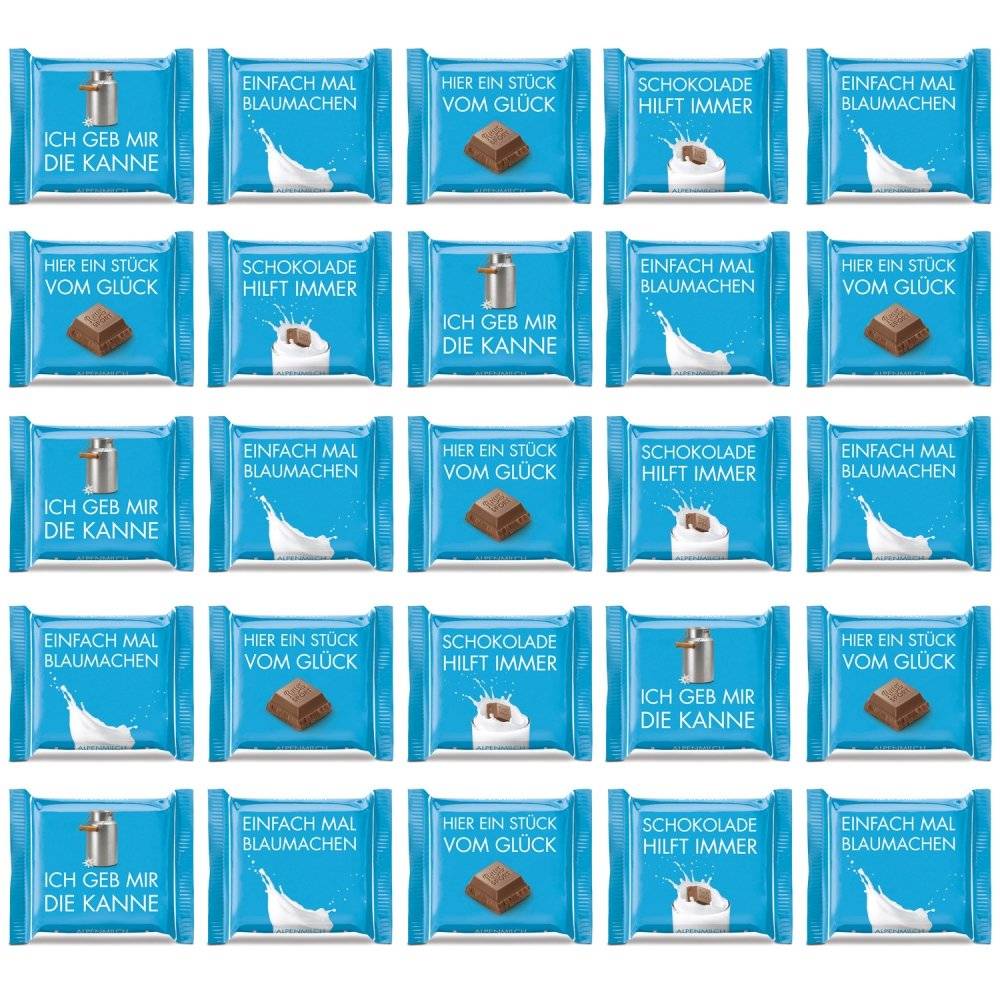 Ritter Sport mini Alpenmilch 25er Inhalt: 416.75g