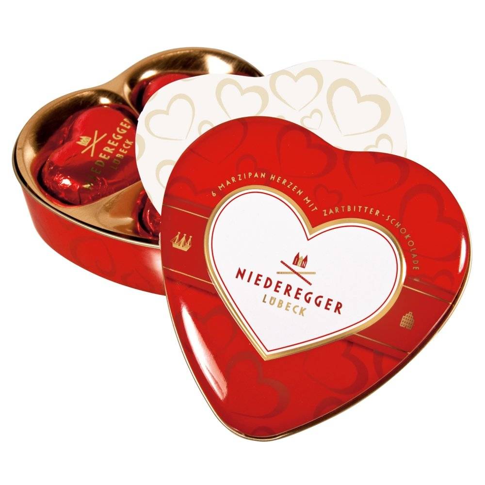 Niederegger Marzipan Herzen 75g Inhalt: 75g