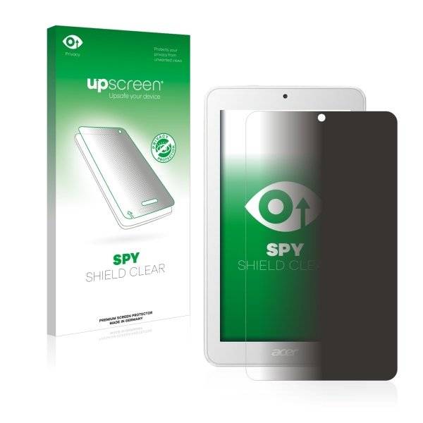 upscreen Spy Shield Clear Premium Blickschutzfolie für Acer Iconia One 7 B1-7A0