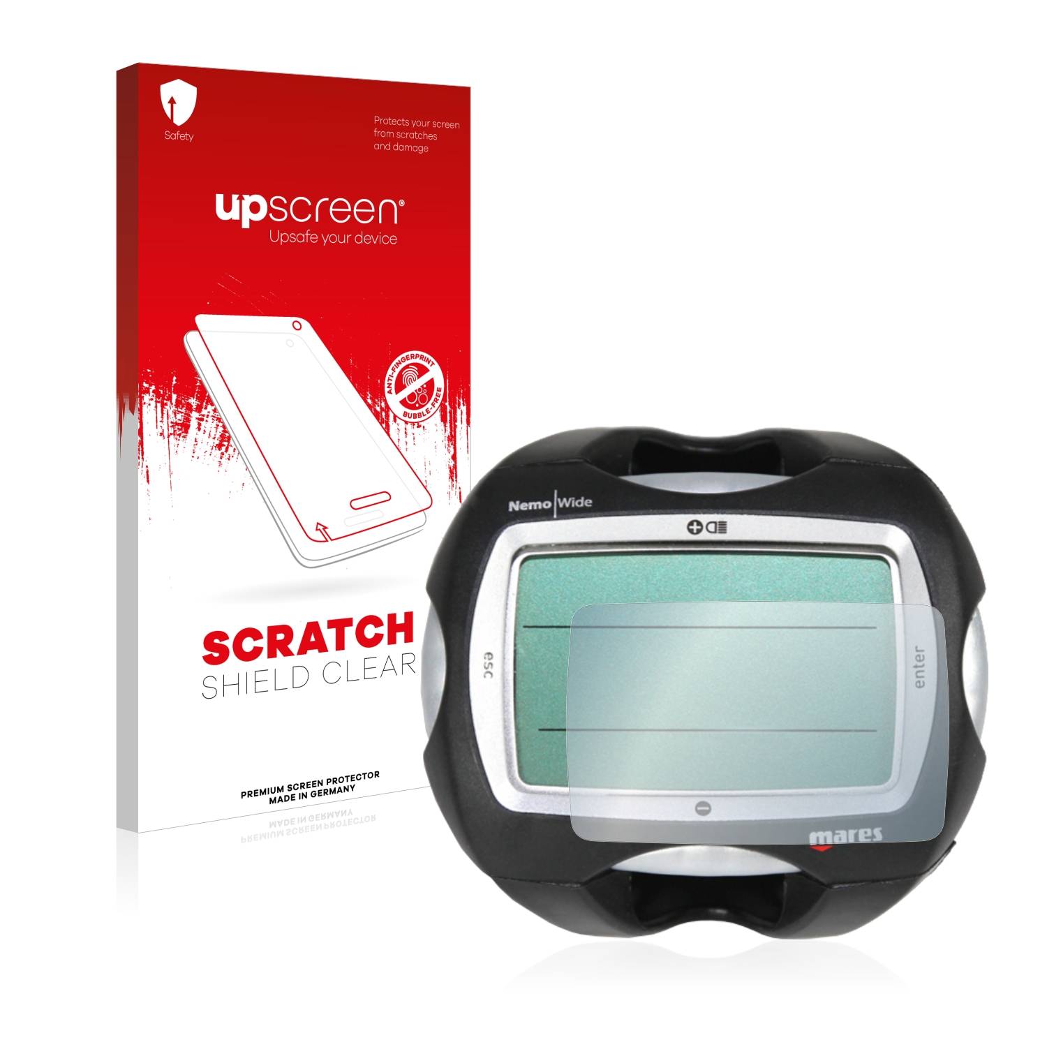 upscreen Scratch Shield Schutzfolie für Mares Nemo Wide 2