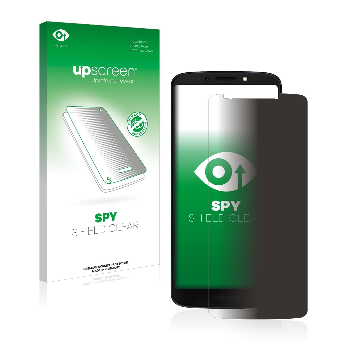 upscreen Spy Shield Sichtschutz-Folie für Motorola Moto G6 Play