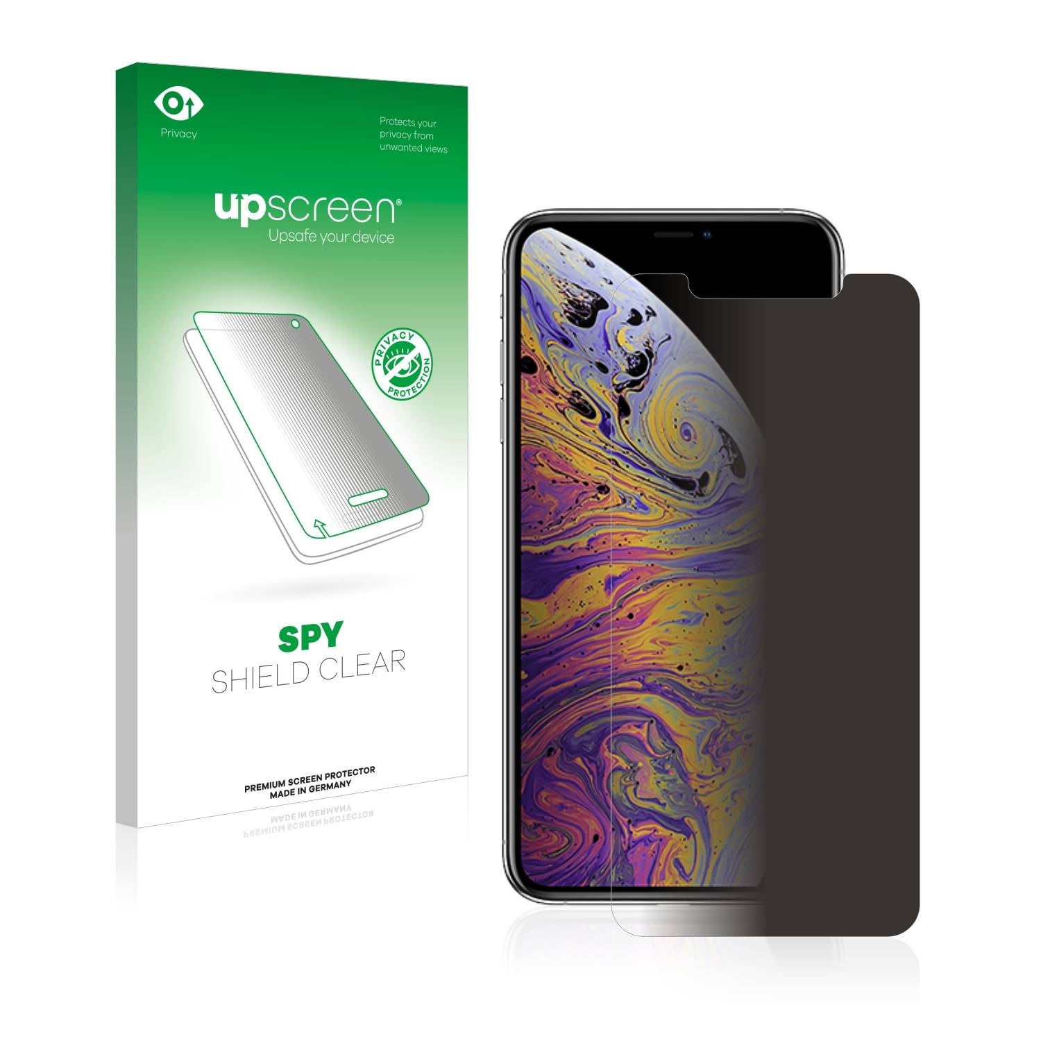 upscreen Spy Shield Sichtschutz-Folie für Apple iPhone Xs Max