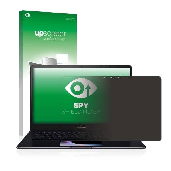 upscreen Spy Shield Filter Premium Blickschutzfilter für Asus Zenbook Pro 15 UX580GE