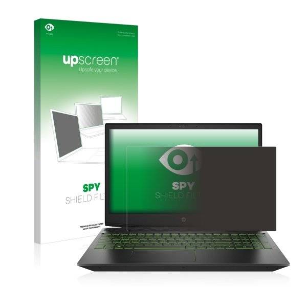 upscreen Spy Shield Filter Premium Blickschutzfilter für HP Pavilion 15-cx0203ng