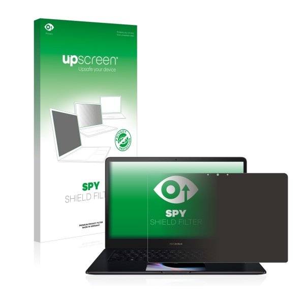 upscreen Spy Shield Filter Premium Blickschutzfilter für Asus ZenBook Pro 15 UX580GD