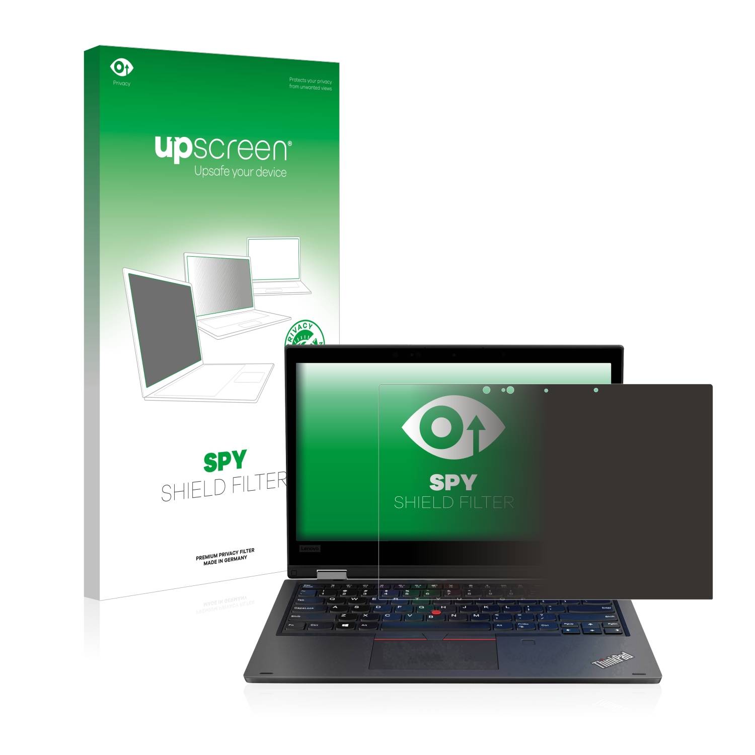 upscreen Spy Shield Blickschutz-Filter für Lenovo ThinkPad L390 Yoga