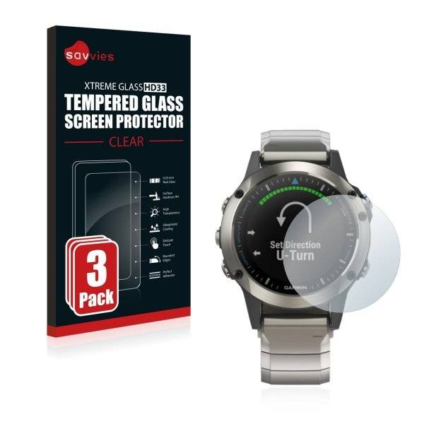 Panzerglasfolie für Garmin quatix 5