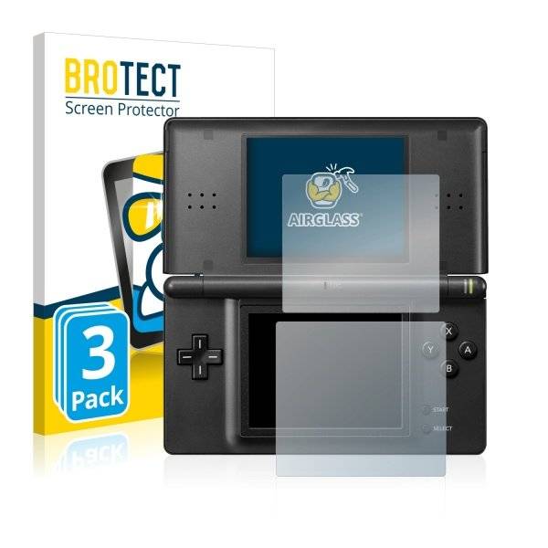 3x Panzerglasfolie Klar für Nintendo DS LITE