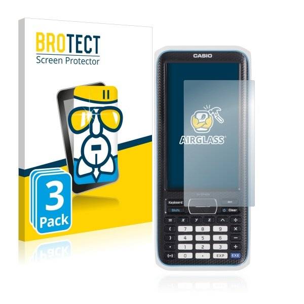 3x Panzerglasfolie Klar für Casio FX-CP400 ClassPad II