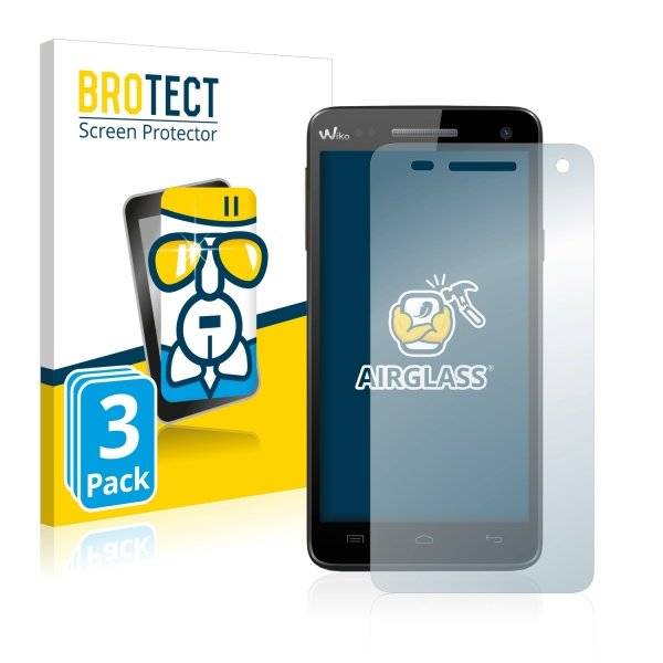 3x Panzerglasfolie Klar für Wiko Rainbow 4G
