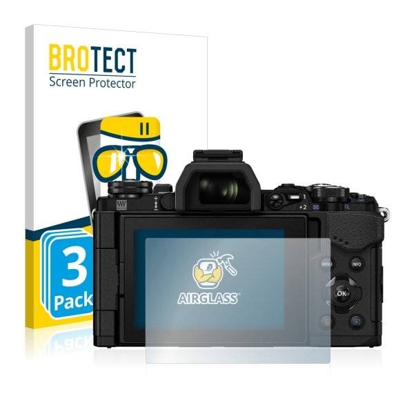 3x Panzerglasfolie Klar für Olympus OM-D E-M5 Mark II