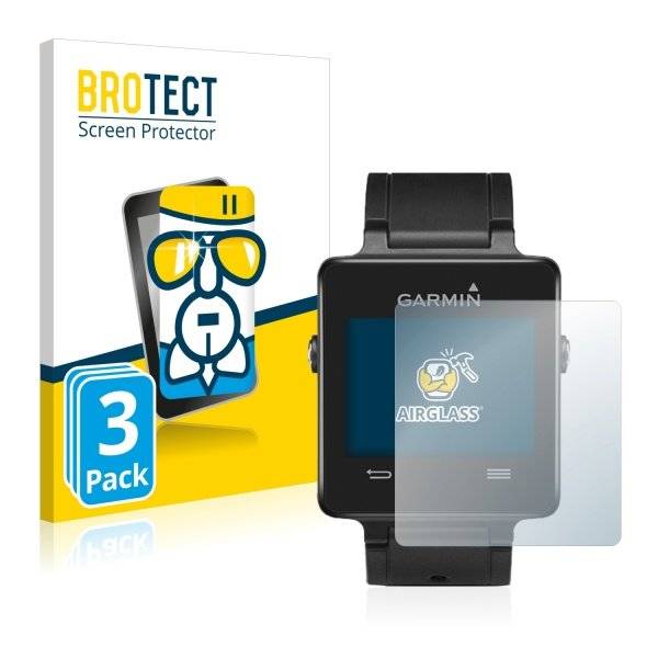 3x Panzerglasfolie Klar für Garmin Vivoactive