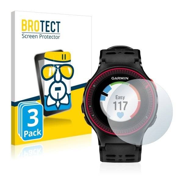 3x Panzerglasfolie Klar für Garmin Forerunner 225