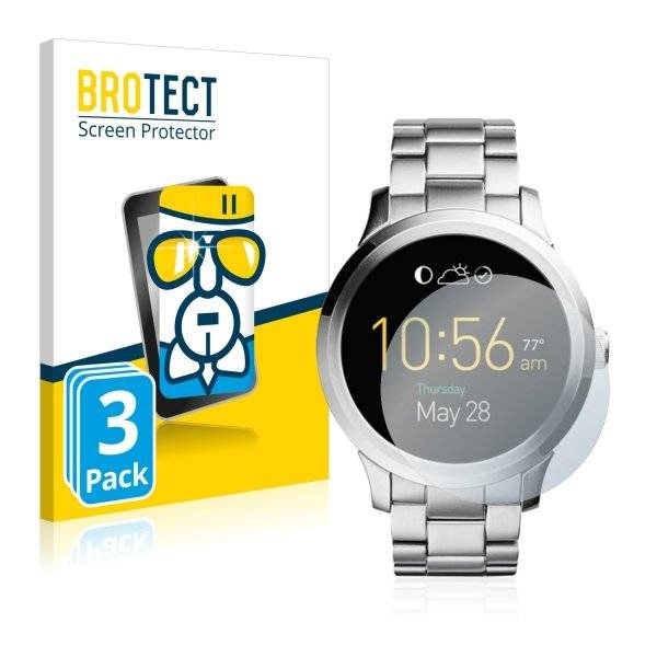 3x Panzerglasfolie Klar für Fossil Q Founder