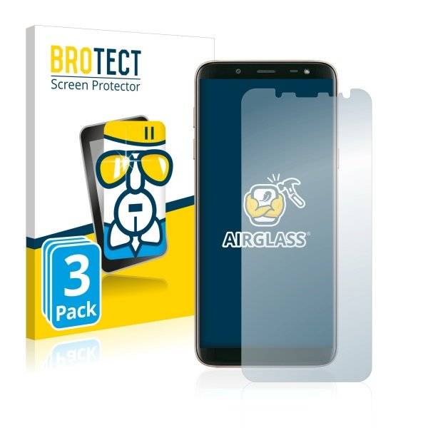 3x Panzerglasfolie Klar für Samsung Galaxy J6 2018