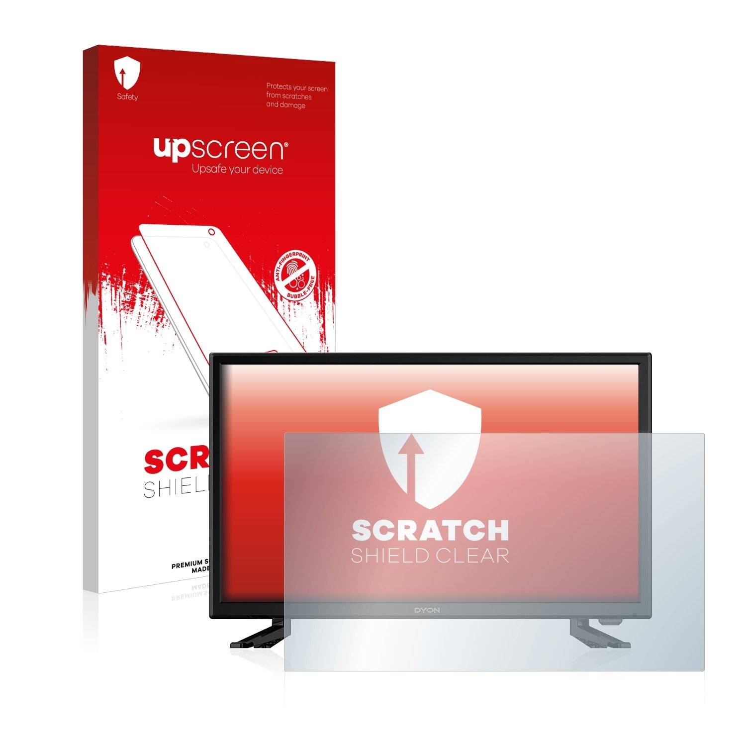 upscreen® Scratch Shield Clear Premium Displayschutzfolie für Dyon Live 22 Pro (21.5)