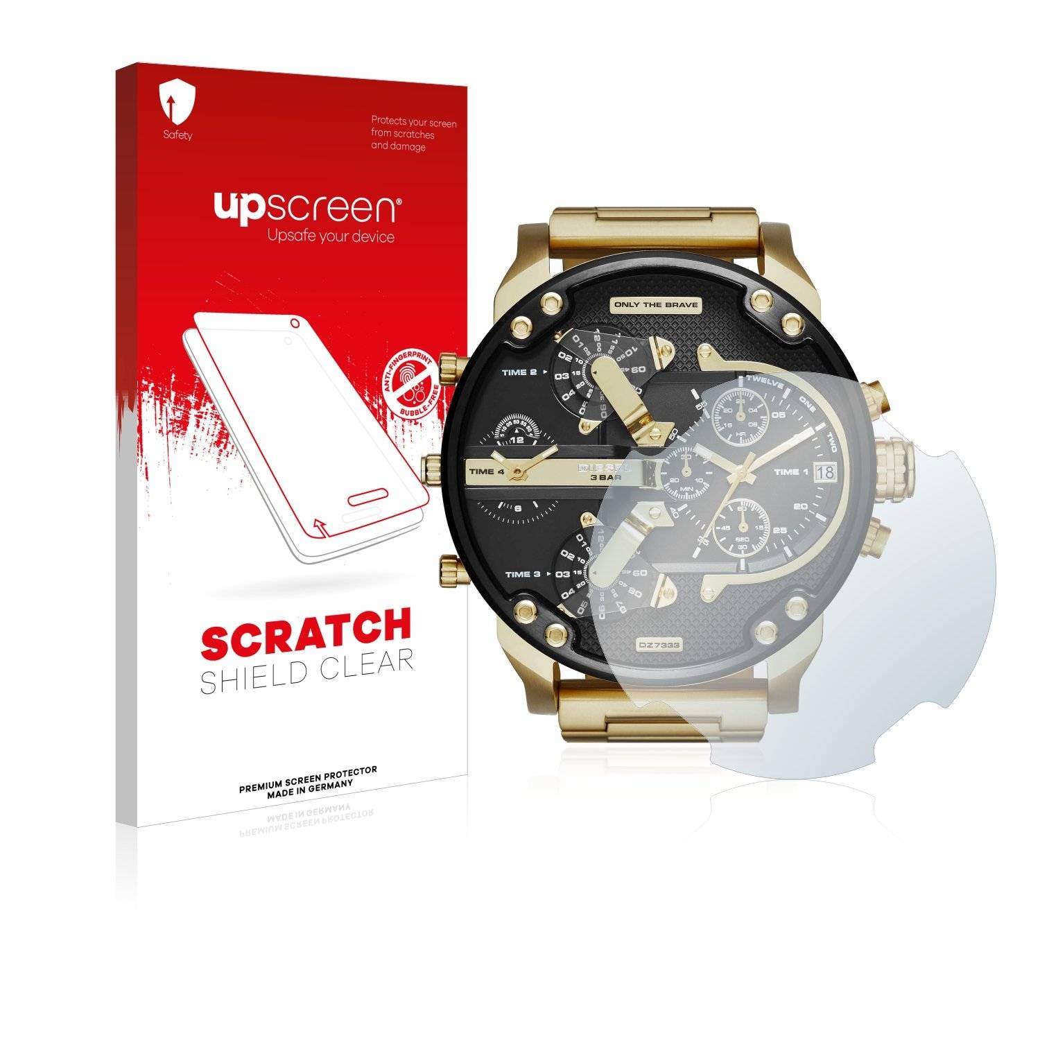 upscreen® Scratch Shield Clear Premium Displayschutzfolie für Diesel DZ7333 Mr. Daddy 2.0