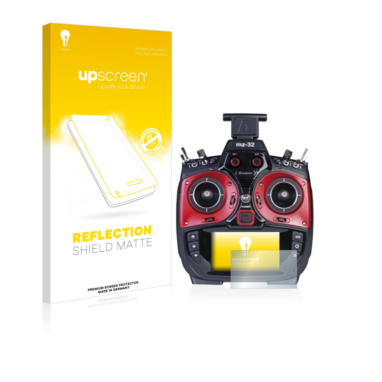 upscreen Reflection Shield Matt Schutzfolie für Graupner MZ-32 (3.Gen)