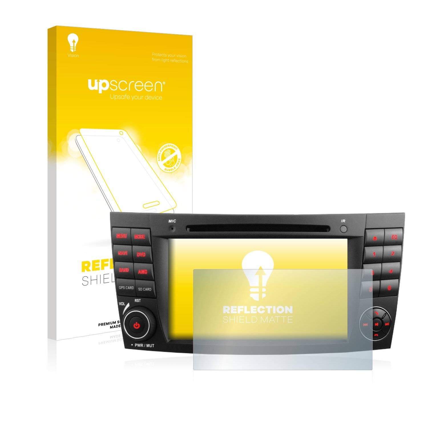 upscreen® Reflection Shield Matte Displayschutzfolie Premium für Xomax XM 02Z