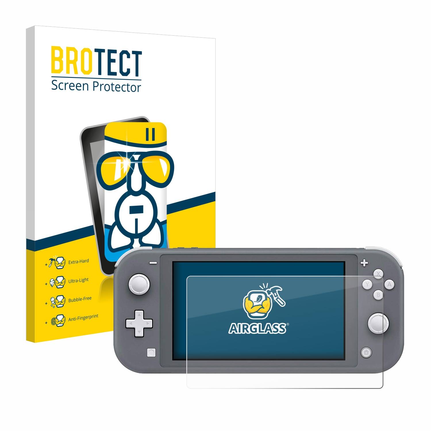 BROTECT AirGlass Glas Panzer-Folie für Nintendo Switch Lite - Schutzglas