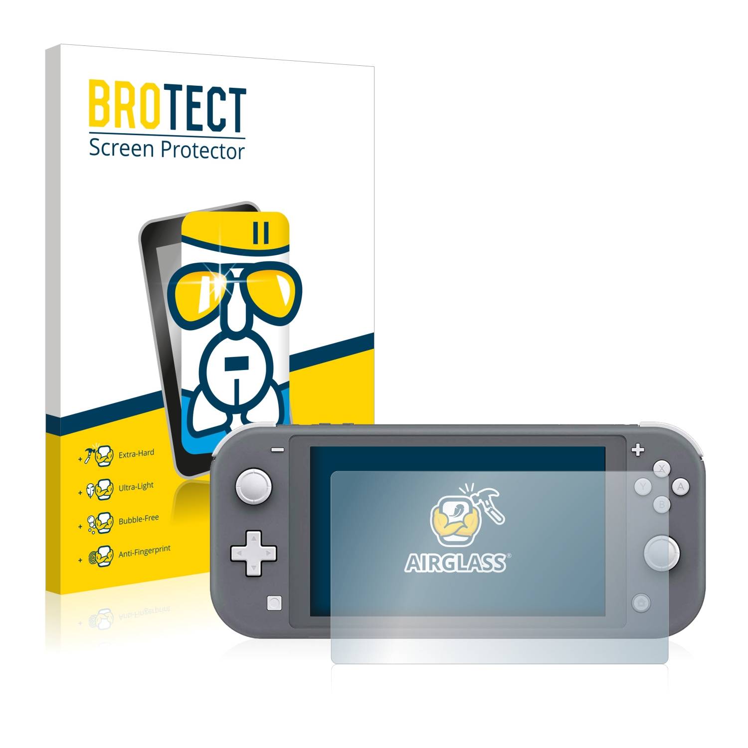 BROTECT AirGlass Glas Panzer-Folie für Nintendo Switch Lite - Schutzglas