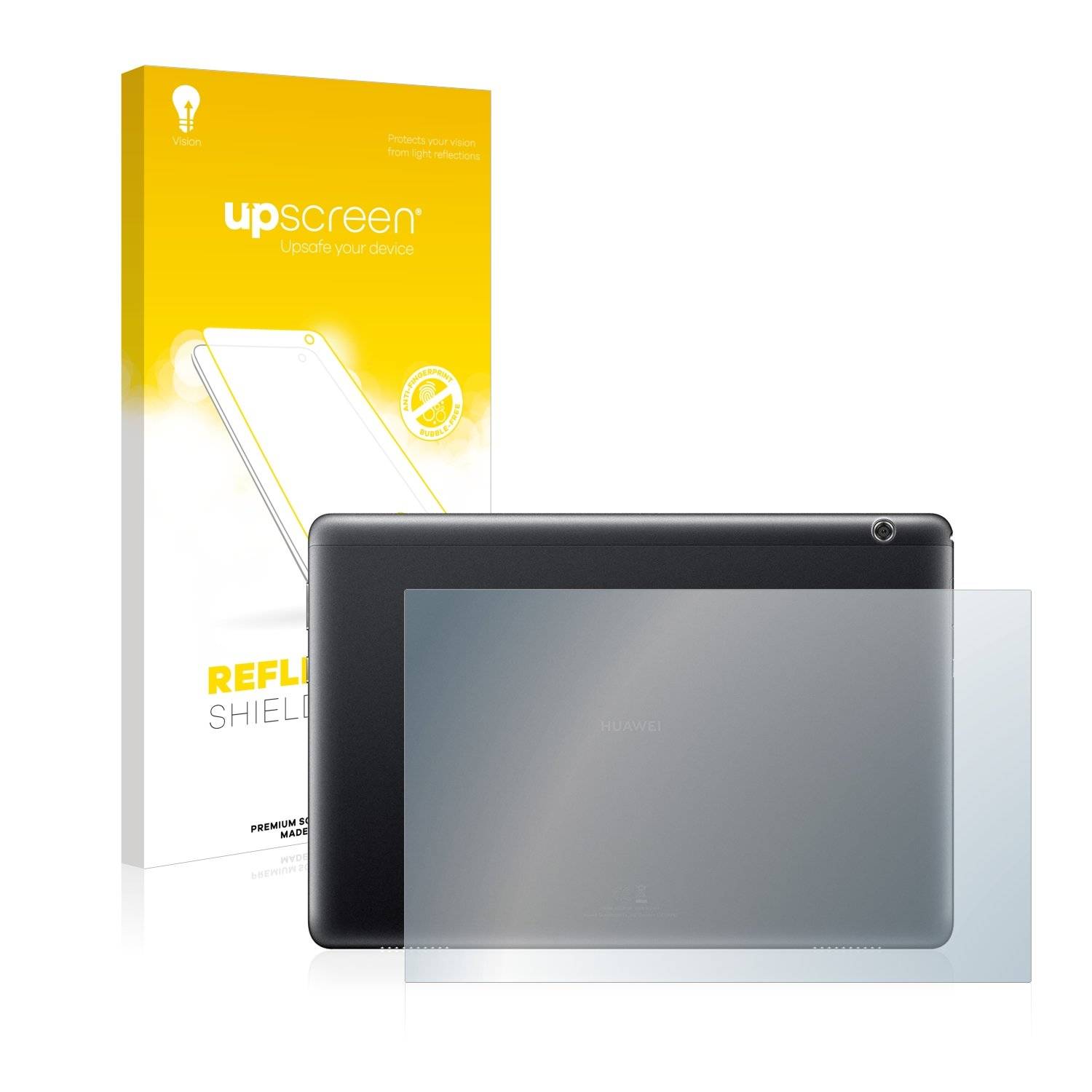 upscreen Reflectio Shiel Matt Premiu Displayschutzfoli fü Huawe MediaPa T 1 (Rückseite)