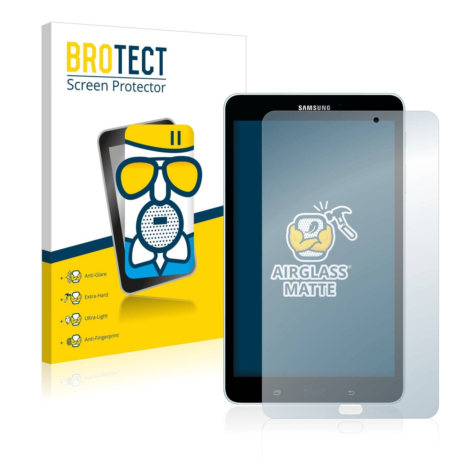BROTECT AirGlass Matt Panzerglasfoli fü Samsun Galax Ta  8. WiF 2017