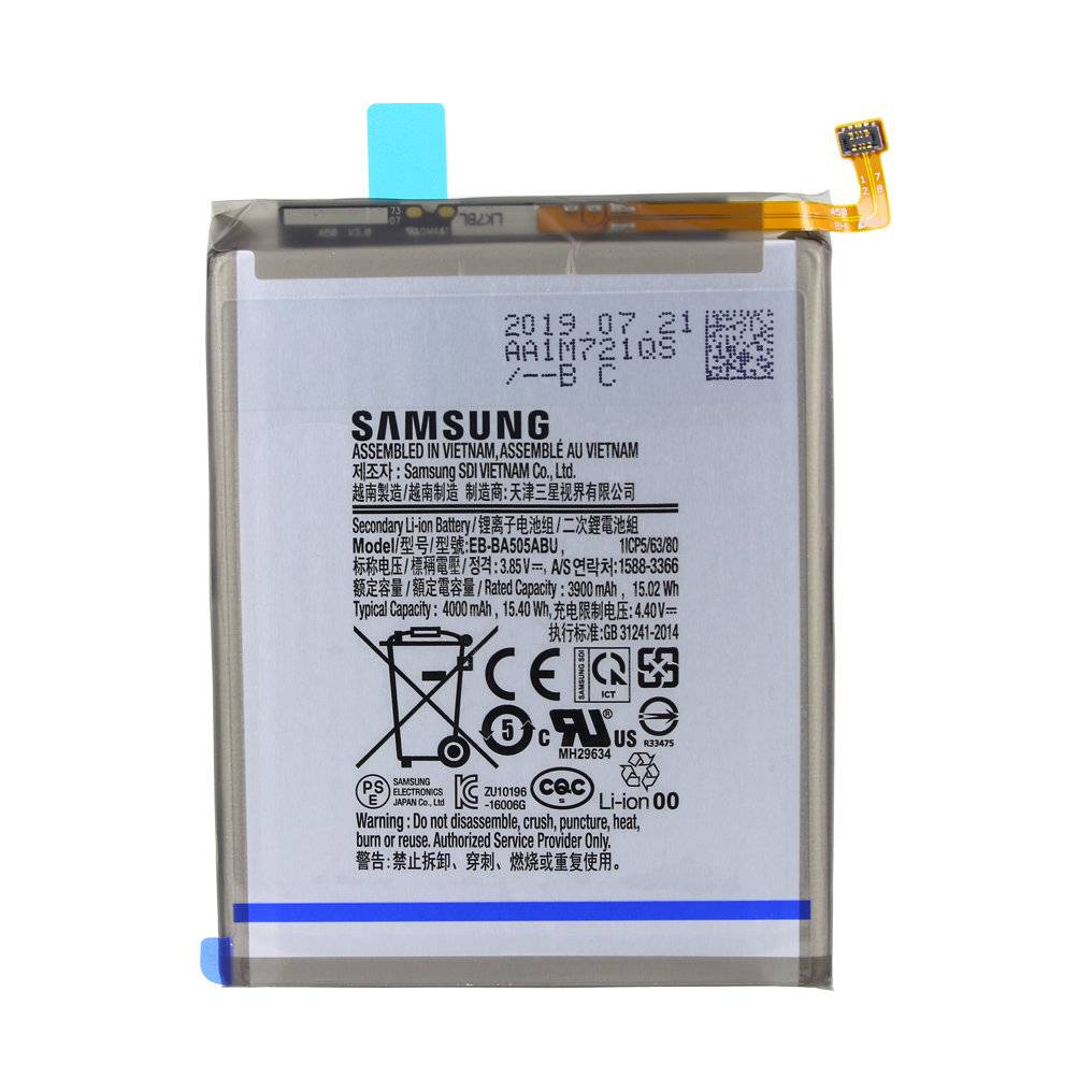 Samsung - EB-BA505ABE Akku - Samsung A505F Galaxy A50 (2019) - 3900mAh - Li-ion Akku - Battery