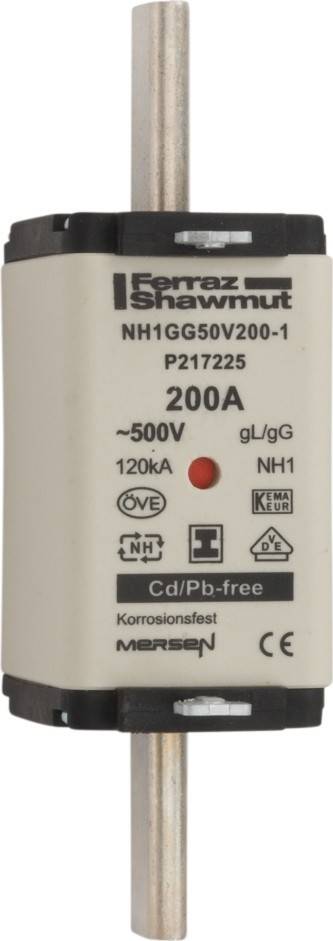 3 Stk. Mersen NH-Sicherungseinsatz SG NH1GG50V200-1