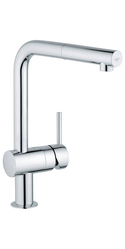 GROHE Einhand-Spültischbatterie MINTA 1/2Zoll L-Auslauf chr chrom