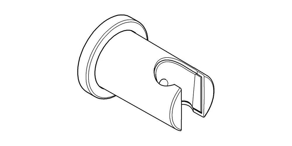 GROHE Handbrausehalter RAINSHOWER ni verst chr rd Ros