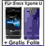Sony Xperia U St25i Handy Silikon Schutzhülle Cover Case Blau