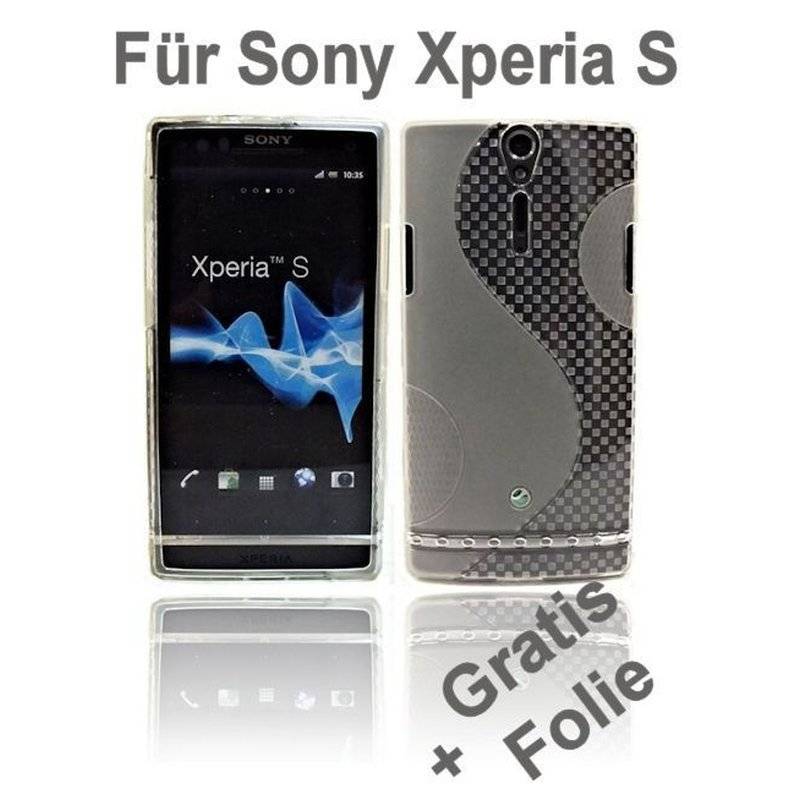 Sony Xperia S Handy Silikon Schutzhülle Cover Case Transparent