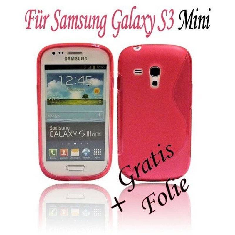 Samsung Galaxy S3 Mini Handy Silikon Schutzhülle Cover Case Pink