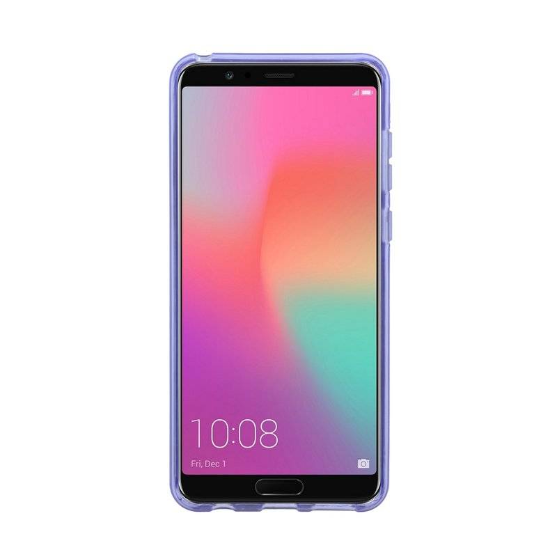 Honor View 10 Handy Silikon Schutzhülle Cover Case Lila