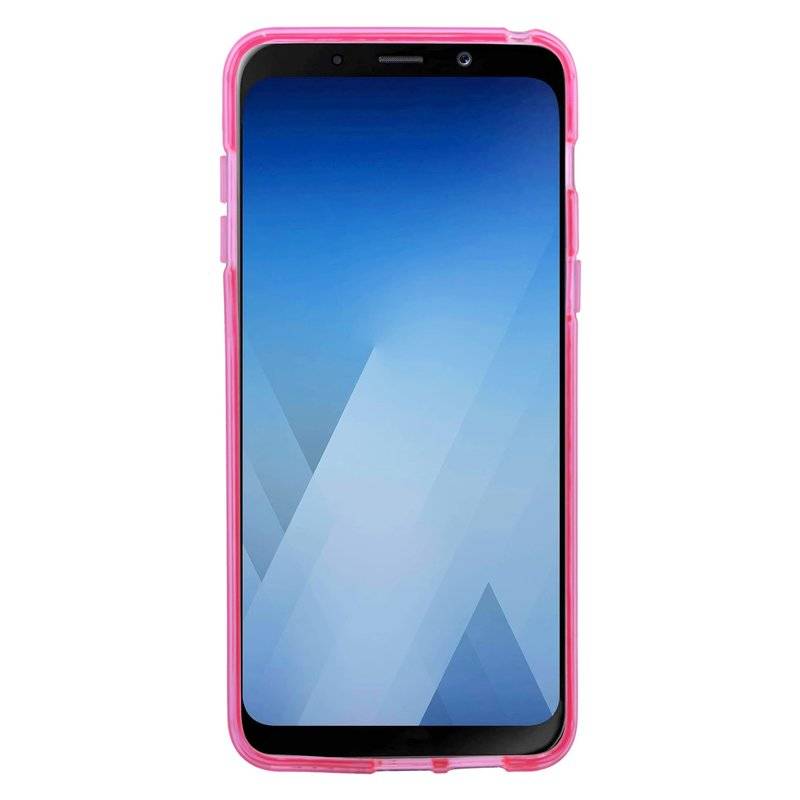 Samsung Galaxy A8 2018 Handy Silikon Schutzhülle Cover Case Pink
