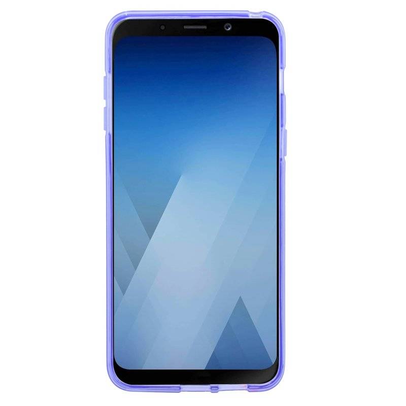 Samsung Galaxy A8 Plus 2018 Handy Silikon Schutzhülle Cover Case Lila