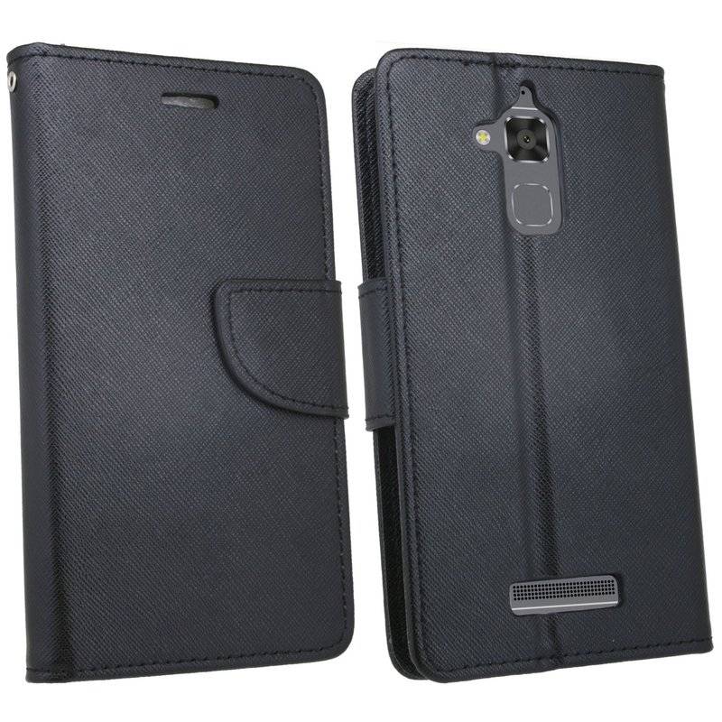 Asus Zenfone 3 Max ZC551KL Handyhülle Tasche Flip Case Smartphone Schutzhülle Schwarz