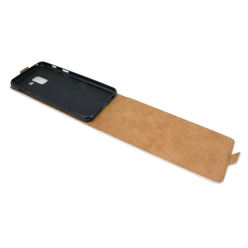 Samsung Galaxy A8 2018 Handyhülle Tasche Flip Case Smartphone Schutzhülle Weiß