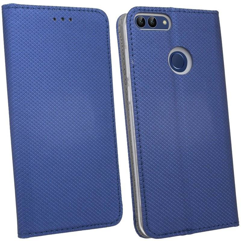 Huawei P Smart Handyhülle Tasche Flip Case Smartphone Schutzhülle Blau