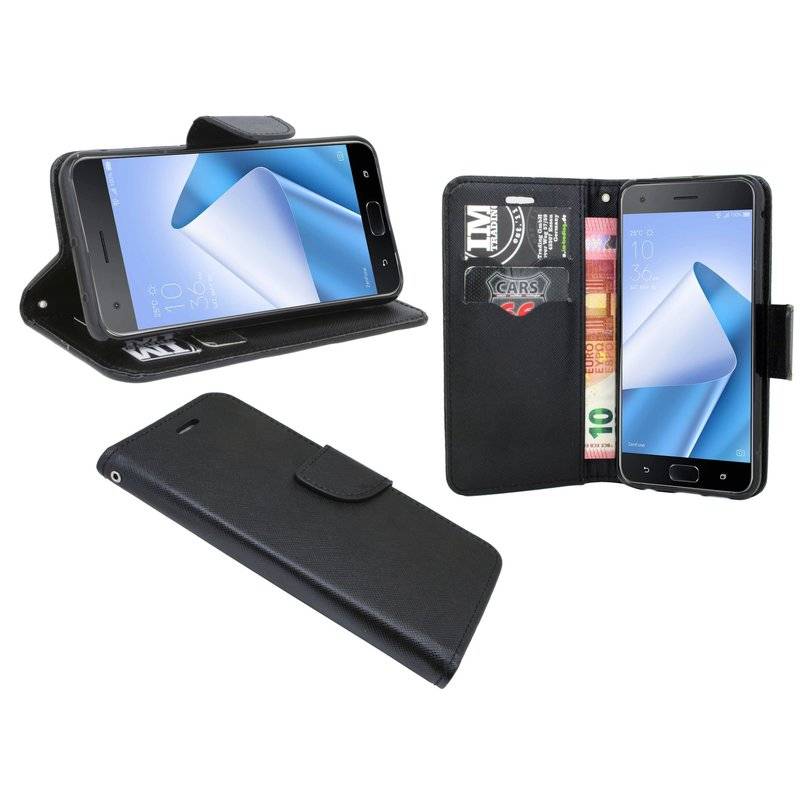 Asus Zenfone 4 Pro ZS551KL Handyhülle Tasche Flip Case Smartphone Schutzhülle Schwarz