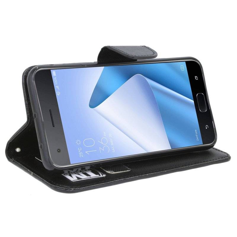 Asus Zenfone 4 Pro ZS551KL Handyhülle Tasche Flip Case Smartphone Schutzhülle Schwarz