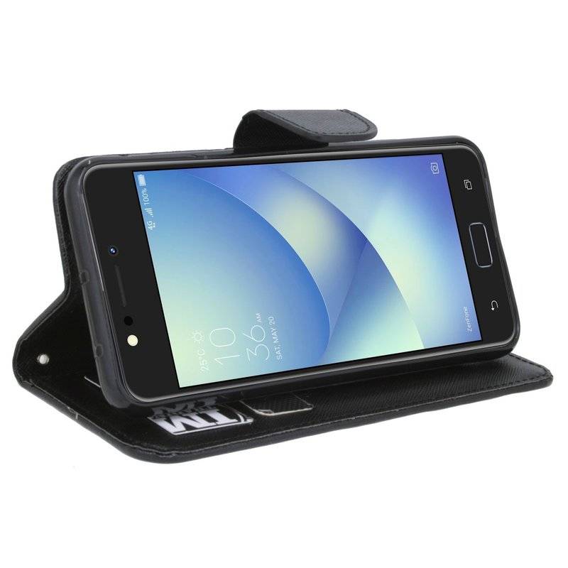 Asus Zenfone 4 Max ZC520KL Handyhülle Tasche Flip Case Smartphone Schutzhülle Schwarz