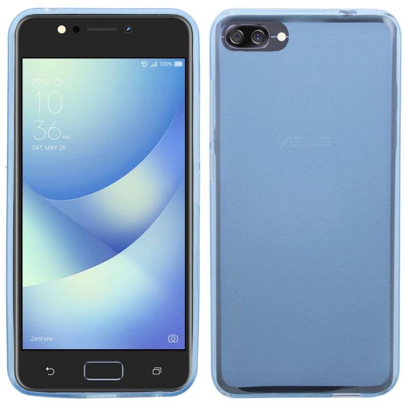 Asus ZenFone 4 Max (ZC520KL) 5.2 Handy Silikon Schutzhülle Cover Case Blau"