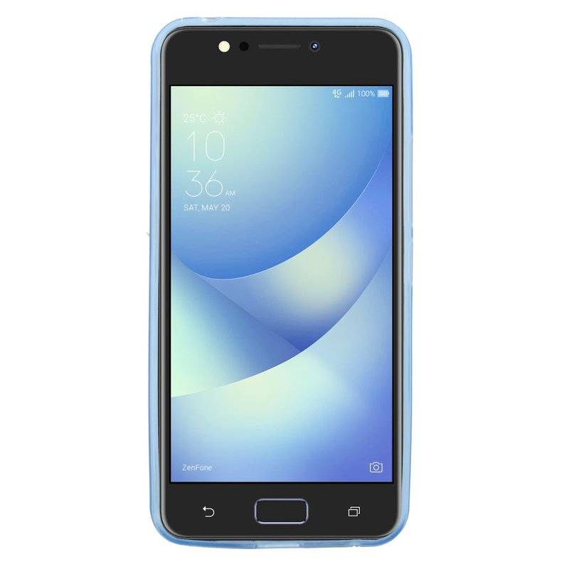 Asus ZenFone 4 Max (ZC520KL) 5.2 Handy Silikon Schutzhülle Cover Case Blau"