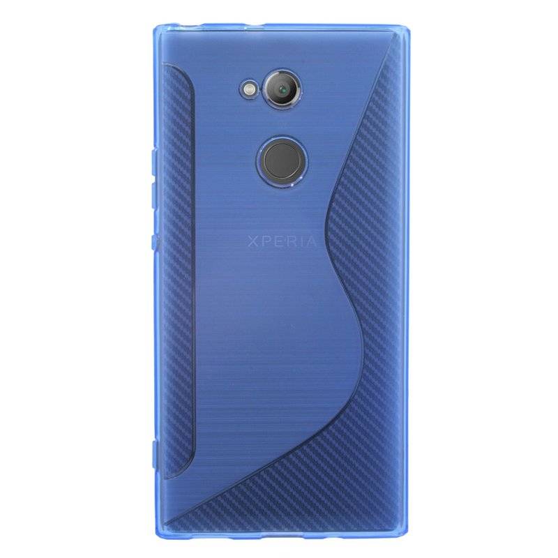 Sony Xperia L2 Handy Silikon Schutzhülle Cover Case Blau