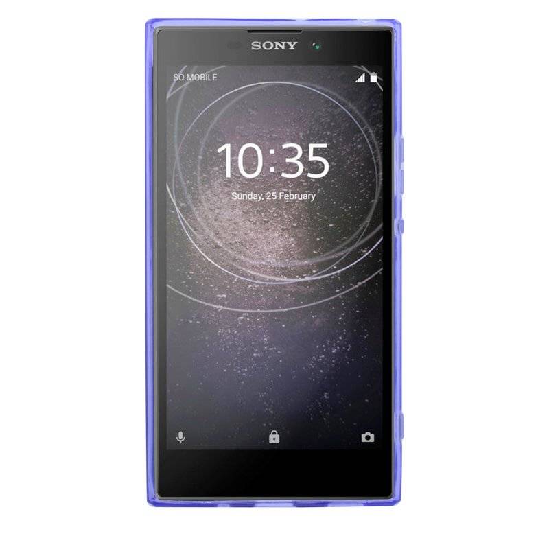 Sony Xperia L2 Handy Silikon Schutzhülle Cover Case Lila